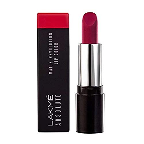 Image of Lakme Absolute Matte Revolution Lip Color, 104 Blushing Red, 3.5 g