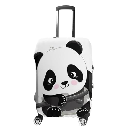 Carry on Luggage Cover Cute Pandas Suitcase Covers for Luggages Tsa Approved Travel Luggage Sleeve Protector Elastic Suitcase Protector Anti-Scratch Washable Fits 19-30 Inch Case -S