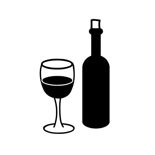 Stemplino mini stempel wijnglas met fles - Image 3