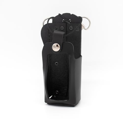 Boston Leather Radio Holder with D Rings for - 5480RC-1
