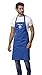 Siggi Horeca Grembiule Masterchef Italia Ufficiale - Originale - Unisex - Con Ricamo Nome Personalizzato - Idea Regalo (Bluette)