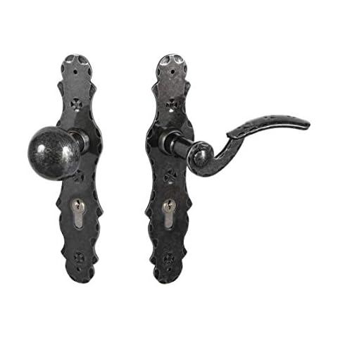 Gedotec Bern Antique Wrought Iron Door Handle Set Cover