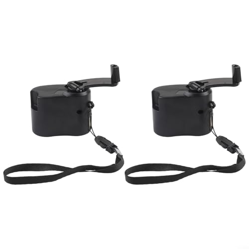 Generador Manual con Manivela USB, Pack de 2 miniatura 3
