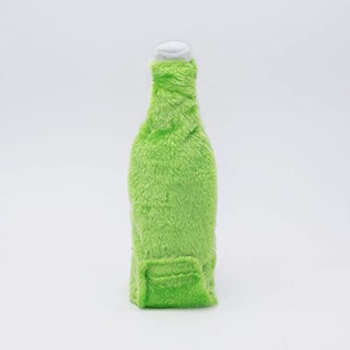 ZippyPaws - Happy Hour Crusherz Drink Themed Crunchy Water Bottle Dog Toy - St. Patrick's Green Beer, Multicolours, Medium/Large - Image 2