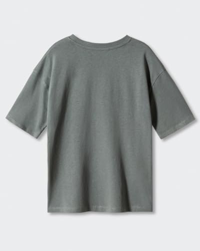 Image of Alan Jones Clothing Boys Oversized Cotton Printed T-Shirt | Round Neck, Short Sleeves, Casual Wear
