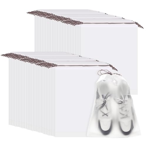 Bolsas de zapatos impermeables organizador de almacenamiento portátil transparente 60 pzas