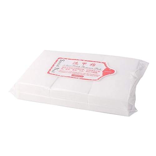 Healeved 3000pcs Hard Nail-washed Cotton Pads Nail Polish Remover Pads for Thickened Unloading Towels for Girls