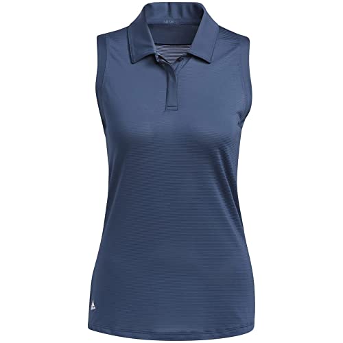 adidas Golf Women's Standard Sleeveless Polo Shirt, Crew Navy, Medium