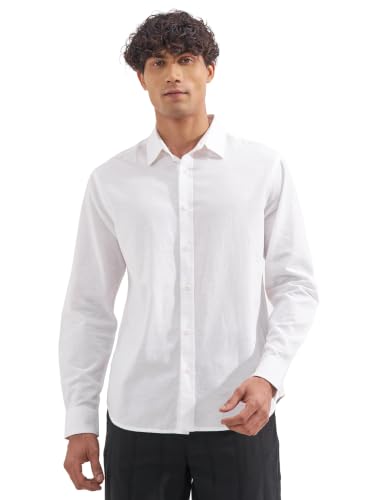 Image of Highlander Men Men's Relaxed Fit Casual Shirt | Cotton Linen | Relaxed fit | Full Sleeves|Premium Shirt for Man
