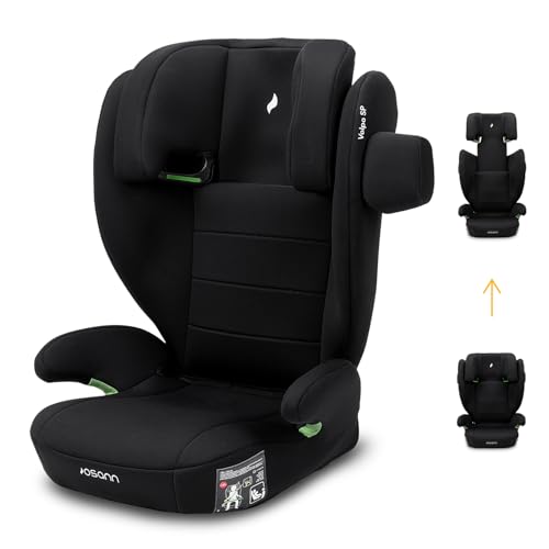 OSANN - Volpo SP I-Size Silla de Coche - 100-150 cm - Negro - 12 Posiciones, Cinturón de 3 Puntos, Orientado hacia adelante, Reclinable, Lavable