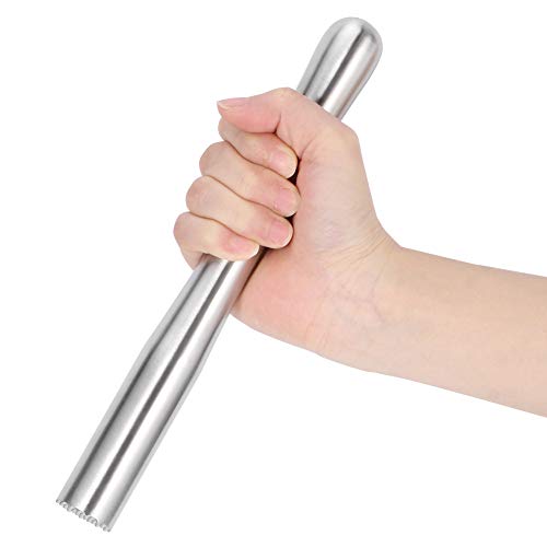 Muddler Cocktail, Cocktail Muddler Roestvrij Staal 7,3/8,9inch Cocktailstamper Barbenodigdheden voor Citroenhamer… - Afbeelding 7