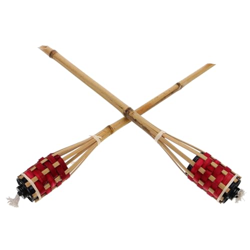 ULDIGI Elegant Garden Bamboo Set 2pcs Outdoor Lights Oil for Yard Decorations