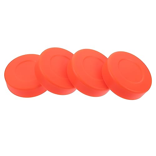 ibasenice 4pcs Dumb Puck Practice Hockey Biscuits Hockey Game Puck Indoor Official Regulation Hockey Puck Ice Hockey Pucks Training Hockey Pucks Hockey Practicing Puck Golden