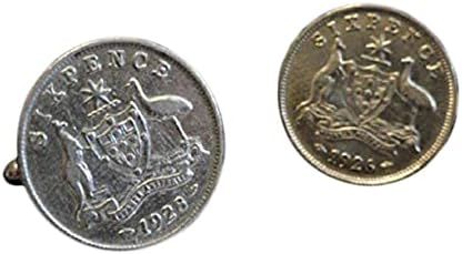LOUD CUFFLINKSAustralian Silver Sixpence Coin Cufflinks