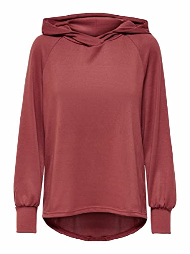 ONLY Damen Onlelcos Emma L/S Hood Top JRS Kapuzenpullover, Apple Butter, M...