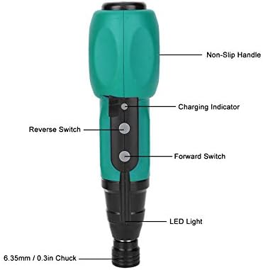 Mini Handheld Magnetic Electric Screwdriver Drill Kit 20-50Nm 6.35mm Chuck Rechargeable DIY Power Tool for Furniture Assembly