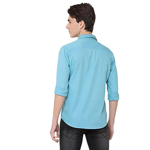 Image of Pepe Jeans Men's Cotton Craig Solid Dobby Regular Fit Shirt