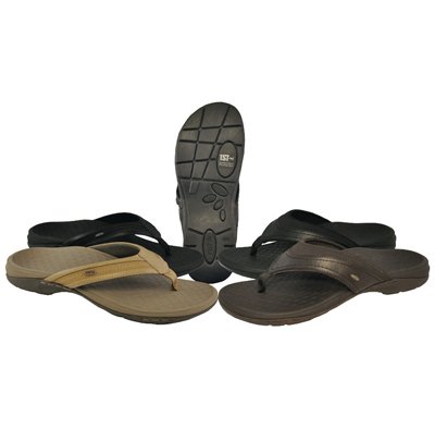 Del Mar Men's Flip Flop - Dark Brown, Mens 11