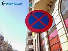Señal Metálica Homologada Tipo MOPU 60 cm Reflec N1 Parada y Estacionamiento prohibido R-307