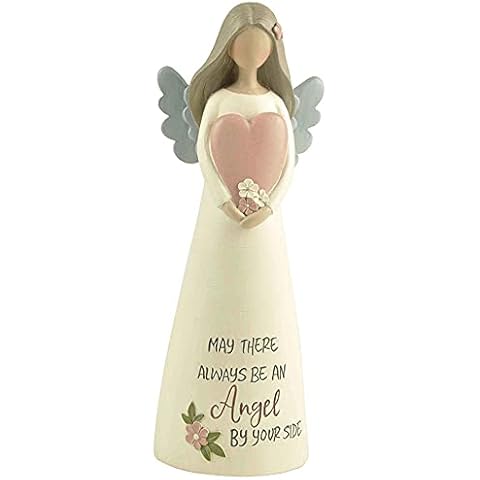 Feather & Grace Figurine Inscription May There Always Side, Angel Memorial Indoor or Outdoor Decor, Sculptures or Statues As Inspirational Gifts-Resins, Multi, One Size Cover
