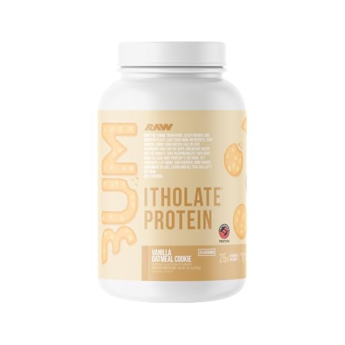 RAW Whey Isolate Protein Powder, Vanilla Oatmeal Cookie (CBUM Itholate Protein) - 100% Grass-Fed Sports Nutrition for Muscle Growth & Recovery - Low-Fat, Low Carb, Naturally Flavored - 25 Servings