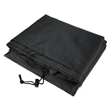VIRELLO Copertura rettangolare per piscina, in tessuto Oxford 210D, protezione UV e termoriflettente, per piscine all'aperto, nero, 300 x 201 cm