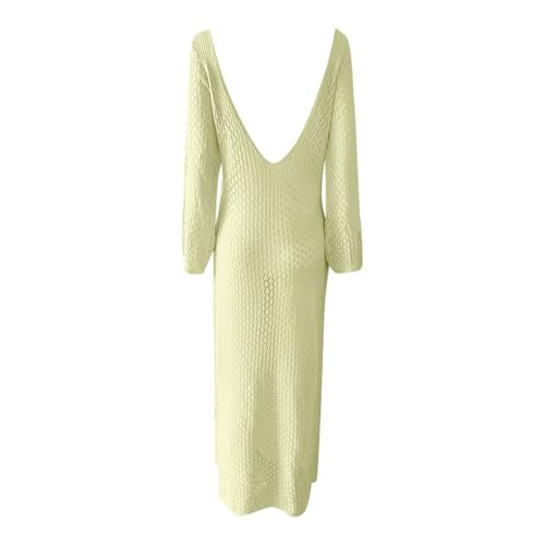 Cache-maillot de bain manches longues coupe mini ajourée - 4