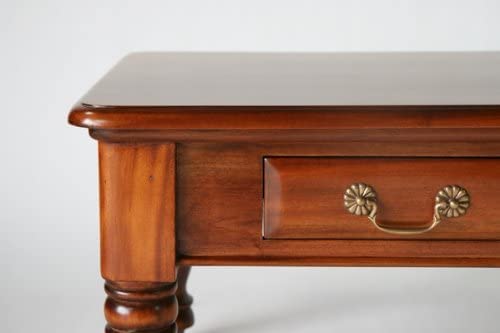 Amazon｜マホガニー 無垢材 アンティーク調 センターテーブル 完成品