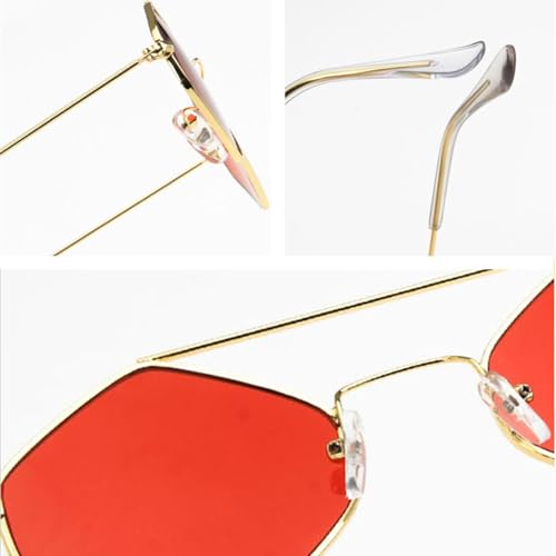 Lunettes de soleil œil de chat de style vintage polygonal chic