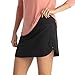 Free Fly Women's Lined Breeze Skort - Lightweight, Breathable Sun Protection UPF 50+ Casual Skort with Bamboo Viscose Liner - Black, Medium