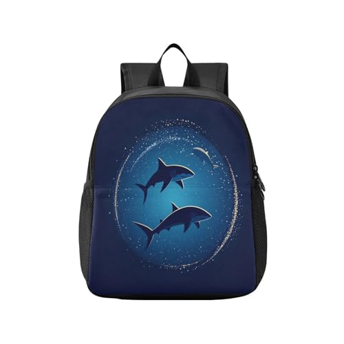 RunningBear Shark Sea Marine Deepblue Kids Backpack for Boys Girls Lightweight Nursery Travel Bag for School Travel
