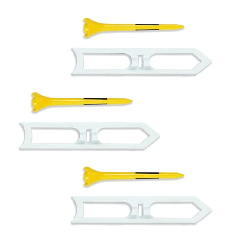 COOLHOOD 3set Backyard Golfs Training Golfs Tees Practice Step Down Ball Tees Stable Mat Enduring High Performances Rocketry