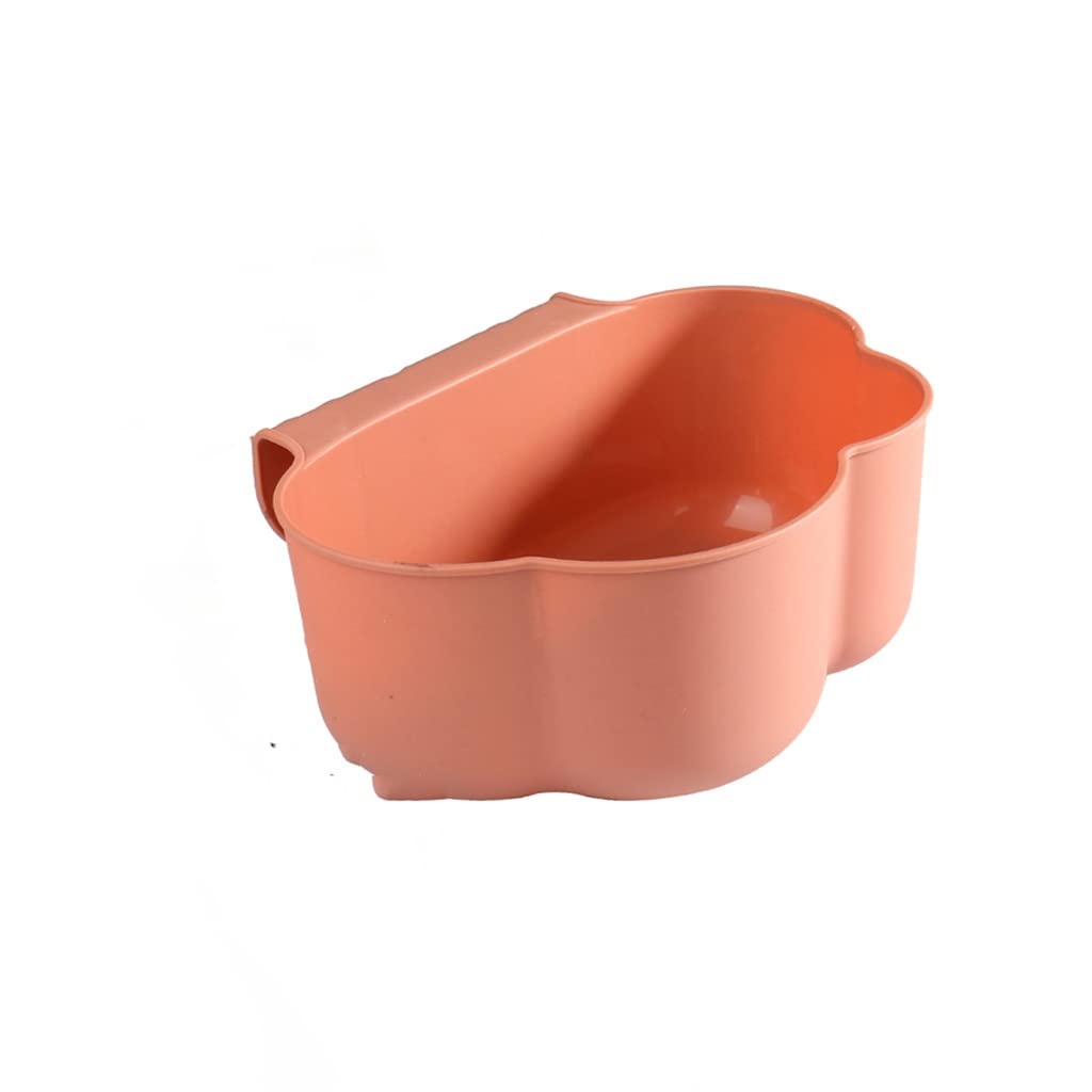 Hanging Trash Can for Kitchen Cabinet Door Garbage Trash Rubbish Can Tray Waste Bin Kitchen Waste Collector Trash Storage Holder(Blue)