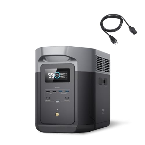 EF ECOFLOW Portable Power Station DELTA 2 Max, 2400W LFP Solar Generator, Full Charge in 1 Hr, 2048Wh Solar Powered Generator for Home Backup(Solar Panel Optional) : Patio, Lawn & Garden