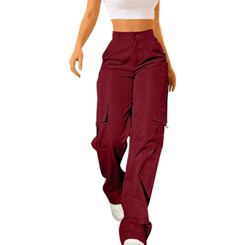 Pantalones cargo holgados para mujer con bolsillos, pantalones de cintura elástica para mujer, pantalones deportivos para playa, pantalones deportivos holgados, pantalones cortos para mujer