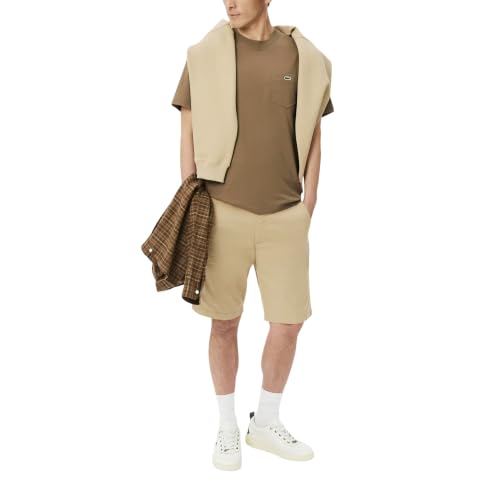Image of Lacoste Men's Cotton T-shirt with Breast Pocket