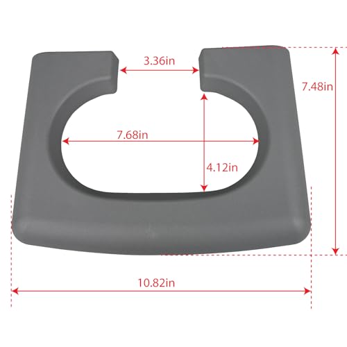Portavasos consola central gris compatible con F-150 04-14 miniatura 6
