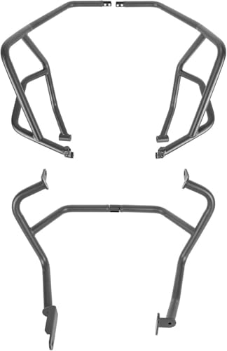 �I�[�g�o�C�̃N���b�V���o�[ �p��Benelli TRK702 TRK702X�p�n�C�E�F�C�o�[ �p�̃G���W���o���p�[�K�[�hTRK 702 702X 2022 2023�p�I�[�g�o�C�J�[�V���o�[(A Set-Black)