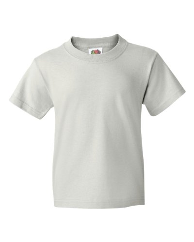 Fruit of the Loom Boys 8Pack White Crew-Neck T-Shirts Kids Undershirts (XL)