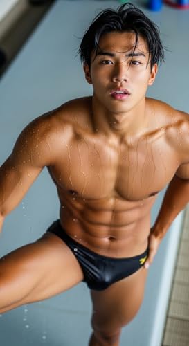 マッチョ写真集『水泳部のイケメン大学生 Vol.1』：筋肉質な水着男子のサムネイル