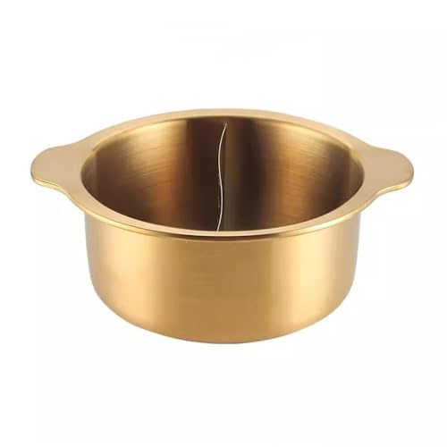 両手鍋 シングル鍋 鴛鴦鍋 ビュッフェ 小鍋 小しゃぶ(Gold,32cm)