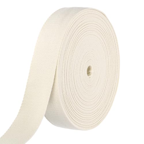 Sangle en coton solide contre anses déchirées rouleau beige 15m - 2