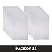 Risch Double-Sided All Clear Vinyl Menu Cover, Two-Sided 2 View Plastic Menu Holder, Slip in Top-Loading Cover, Wipeable, Reusable, 11” x 17”, Pack of 24