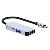 Connectivité multi-ports : ce hub USB C étend votre appareil avec HDTV, USB 3.0 et port de type C PD100W, permettant une sortie vidéo simultanée, un transfert de données et une charge rapide pour une meilleure productivité
