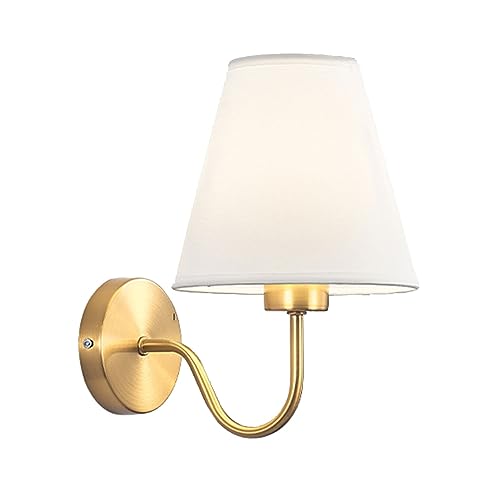 ブラケットライト ウォールライト 壁付け照明 照明器具 レトロ 室内 壁取付ランプ ヴィンテージファブリックウォールライト 漏斗テキスタイルシェード壁燭台 壁掛け照明器具 リビングルーム ベッドルーム ベッドサイド 読書 暖炉 農家 レストラン 玄関照明