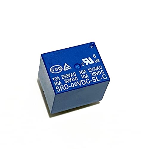 Relés SRD-06VDC-SL-C mini relé de 6V para placas electrónicas y proyectos Arduino 2