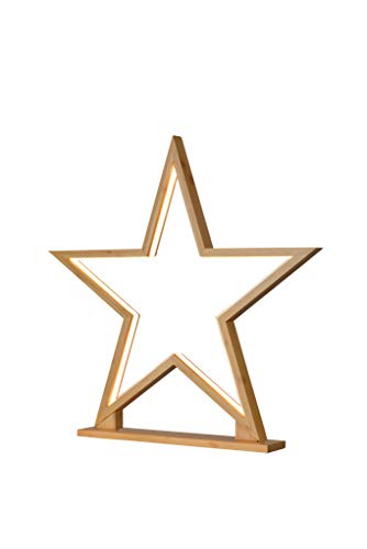 Preisvergleich Produktbild Sompex Weihnachtsstern in Bambus Optik Lucywood 53cm