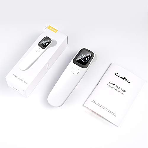 Cocobear Medical Non-Contact Infrared Thermometer, Digital Forehead Thermometer with LCD Display, for Babies and Adults, Fever Alarm and Data Memory, School & Office. - Thumbnail 7