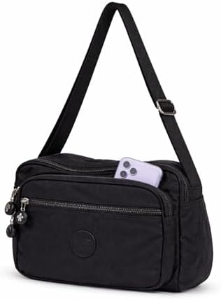 Bolsa Transversal Feminina Impermeável com Múltiplos Bolsos e Alç...