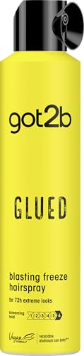 Schwarzkopf Got2b Glued Blasting Freeze, Laca Fijación Extrema, 300 ml (el empaque puede diferir)